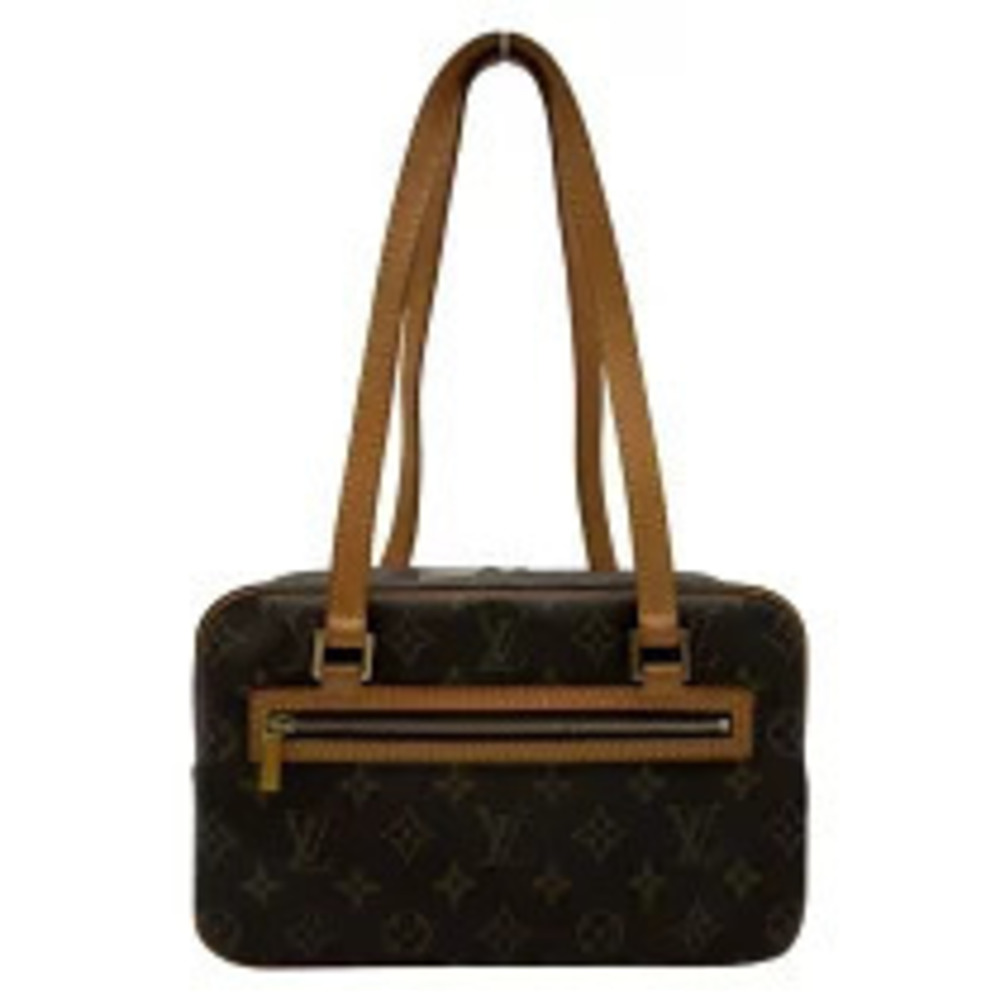Louis Vuitton Cite Brown Monogram Leather Shoulder Bag
